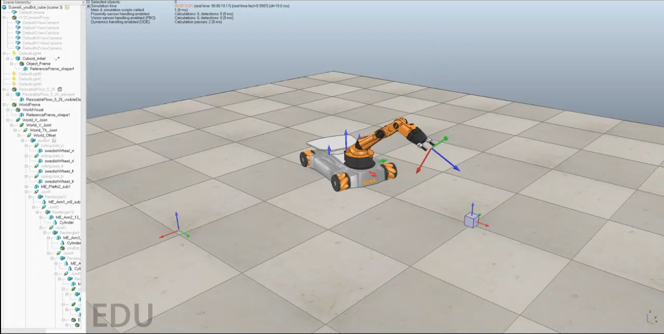 Screenshot of Mobile Manipulator Control Pipeline